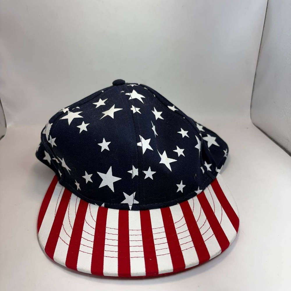 Youth Stars and Stripes Snapback Hat Navy Red White Patriotic SB3YJ2PLK OSFM